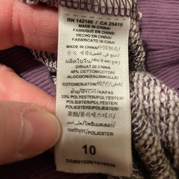 Splendid kid purple & white sweater sz 10 - Picture 6 of 7